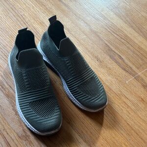 Women’s Danskin Green Knit Slip-On Shoes